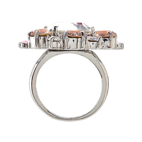 KATE SPADE • Frosty Floral Crystal Cluster Ring - Picture 4 of 8